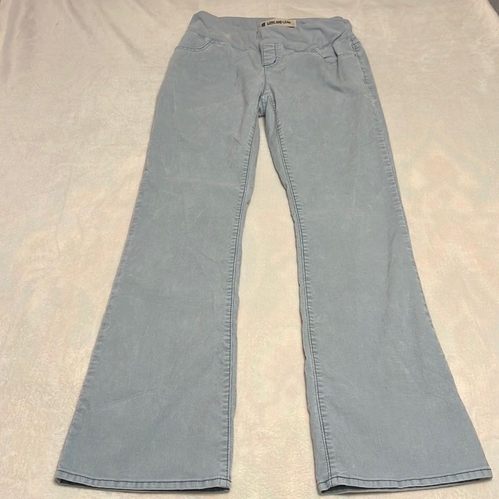 GAP Long & Lean Light Blue Corduroy Flare Pants - Size 10